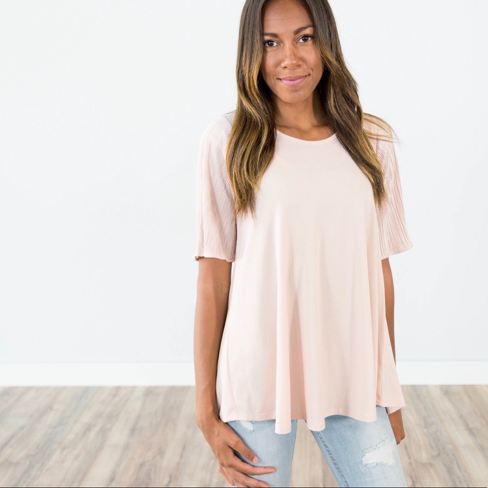 Rory Blush Top by Shop Stevie